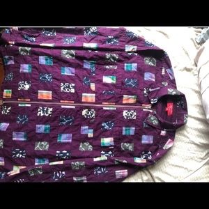 Supreme patches work shirt (zip up)